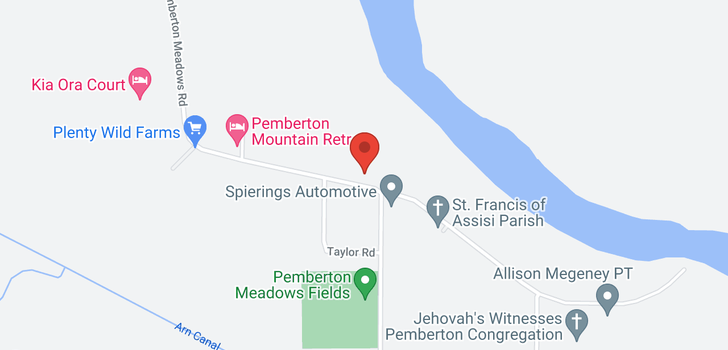 map of 7604B PEMBERTON MEADOWS ROAD